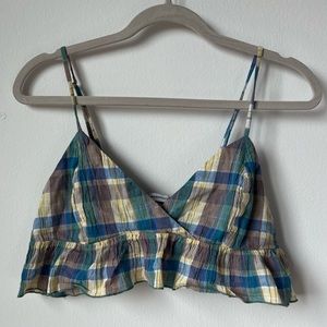 Plaid Triangle Top